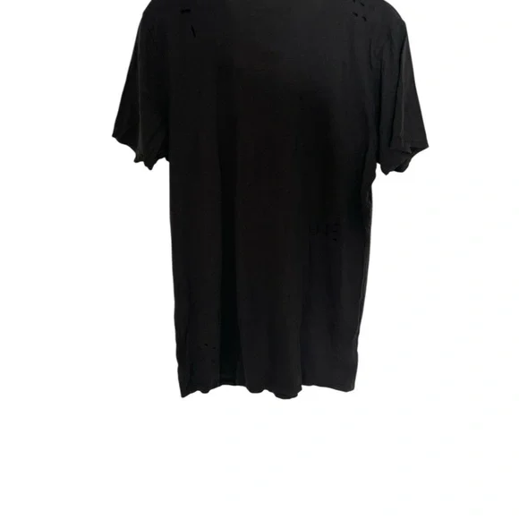 Lauren Moshi Black Tee with White Cartoon Graphic Betty Boop Distressed XS - Picture 5 of 6